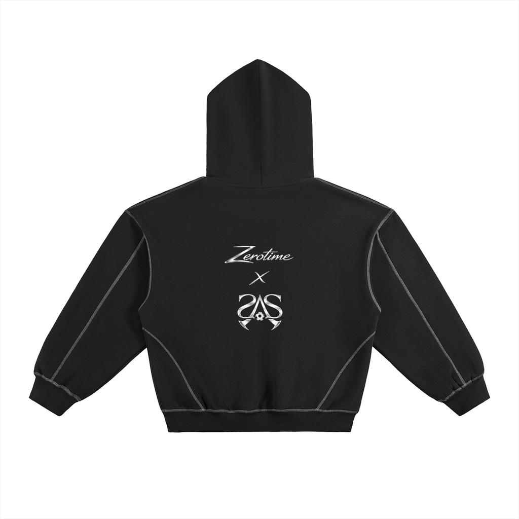 Zerotime x Solares “No Pressure” Boxy Hoodie
