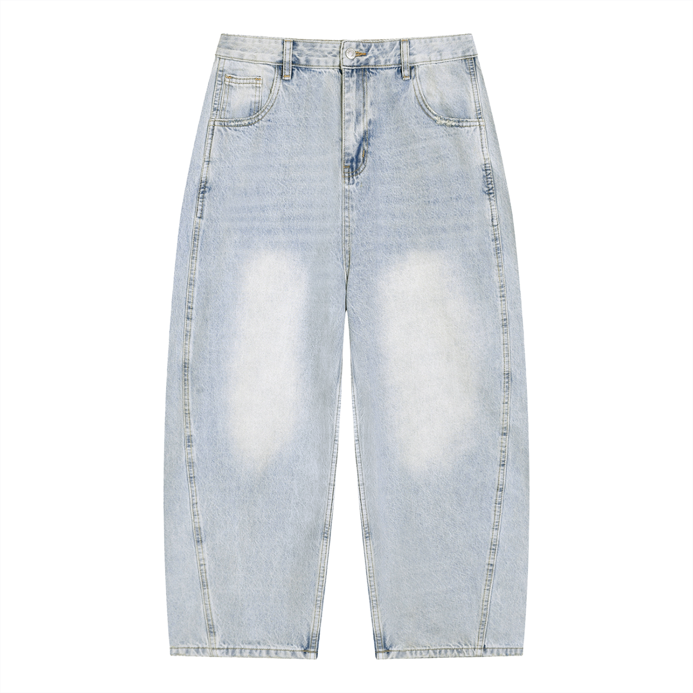Baggy Bleached Jeans