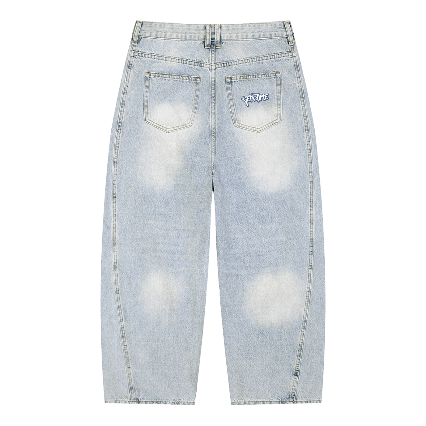 Baggy Bleached Jeans