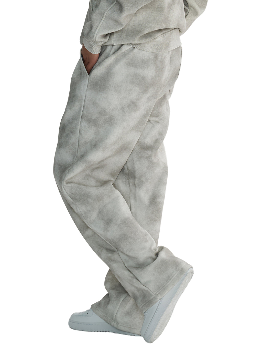 Zerotime "White Noise" Straight-leg Pants